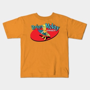 Back Logo - Brian McVay animator Kids T-Shirt